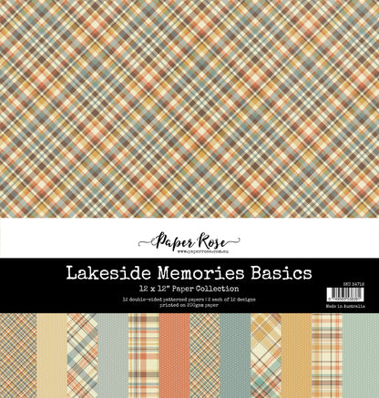 Collection de papiers 12x12 de base Lakeside Memories 34716