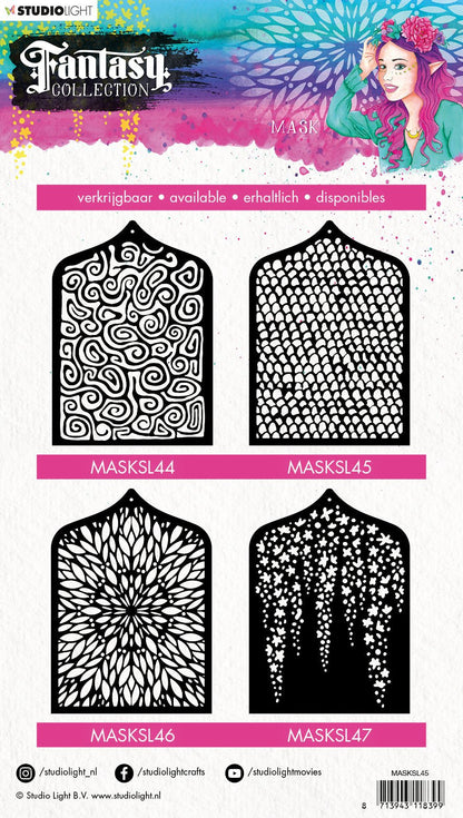 Pochoir de masque A5 Collection Fantaisie 3.0 n°45