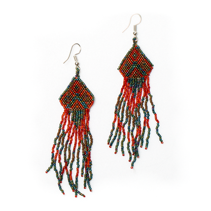Beaded Aztec Style Earring