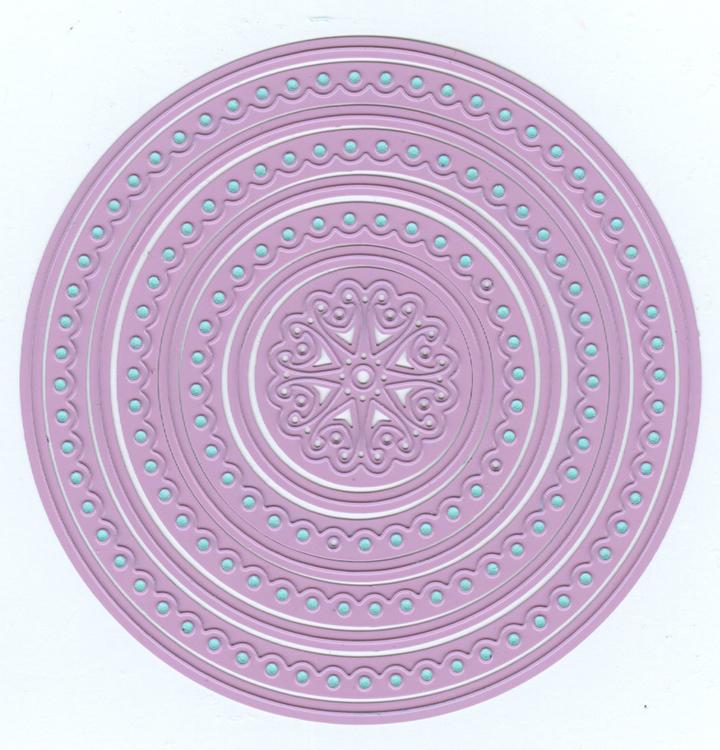 Matrices multi-cadres "rond festonné"