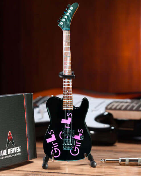 Mick Mars Signature Black  Girls, Girls, Girls Mini Guitar