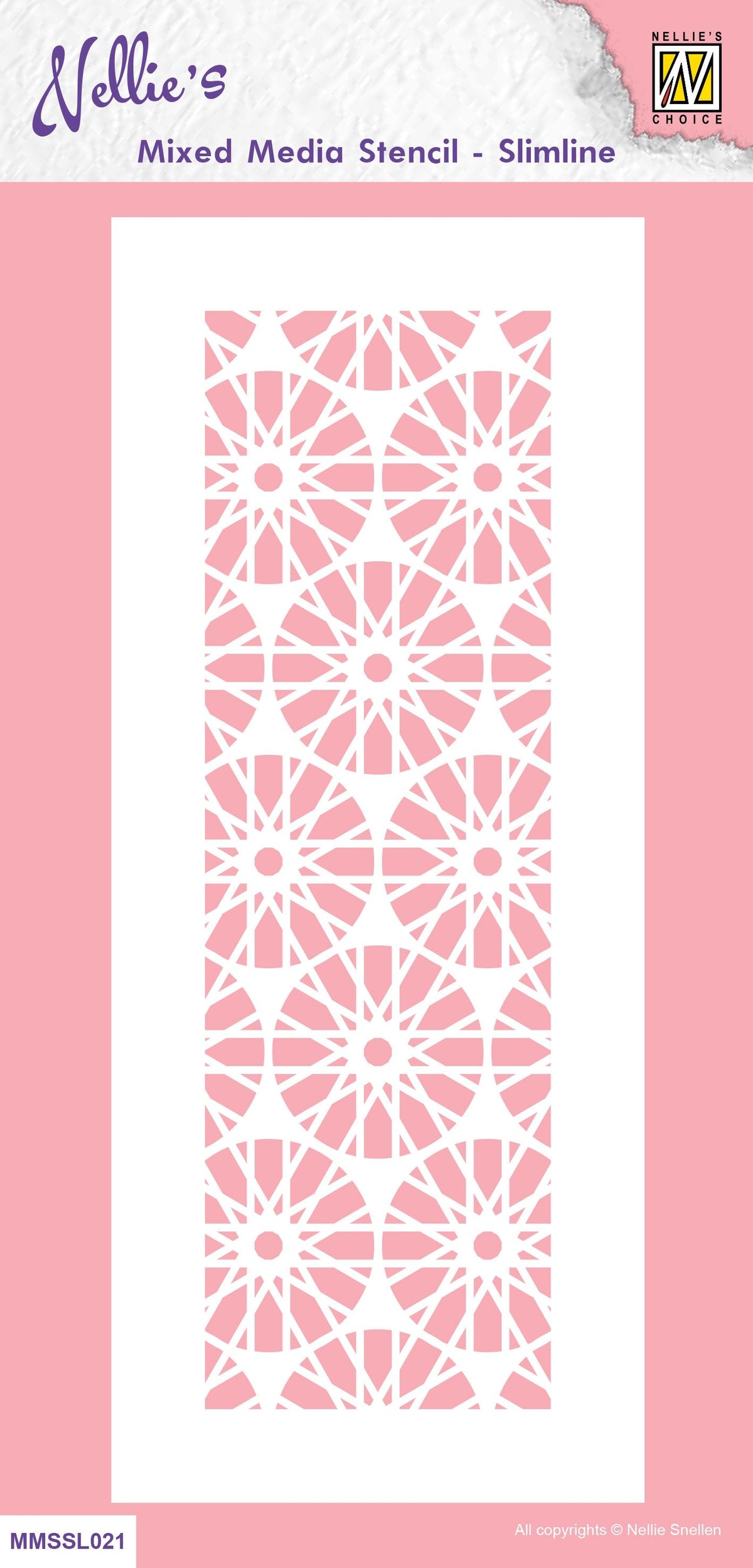 Nellie's Choice Pochoir techniques mixtes - Ligne fine - Cristal