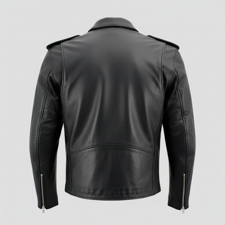 Blouson de moto en cuir X Element pour homme
