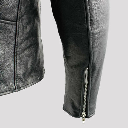 Blouson de moto en cuir X Element pour homme