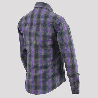 Milwaukee Leather Women's Armoured Plaid Shirt