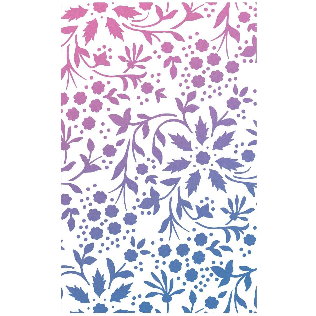 Pochoir de Texture Ciao Bella 12,7x20,3 cm Fleurs d'Hiver
