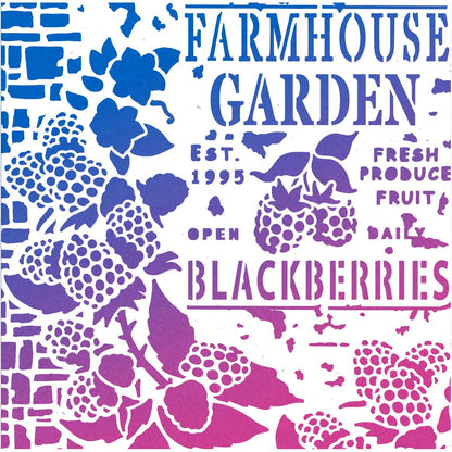 Pochoir à texture Ciao Bella 20x20 cm Farmhouse Garden