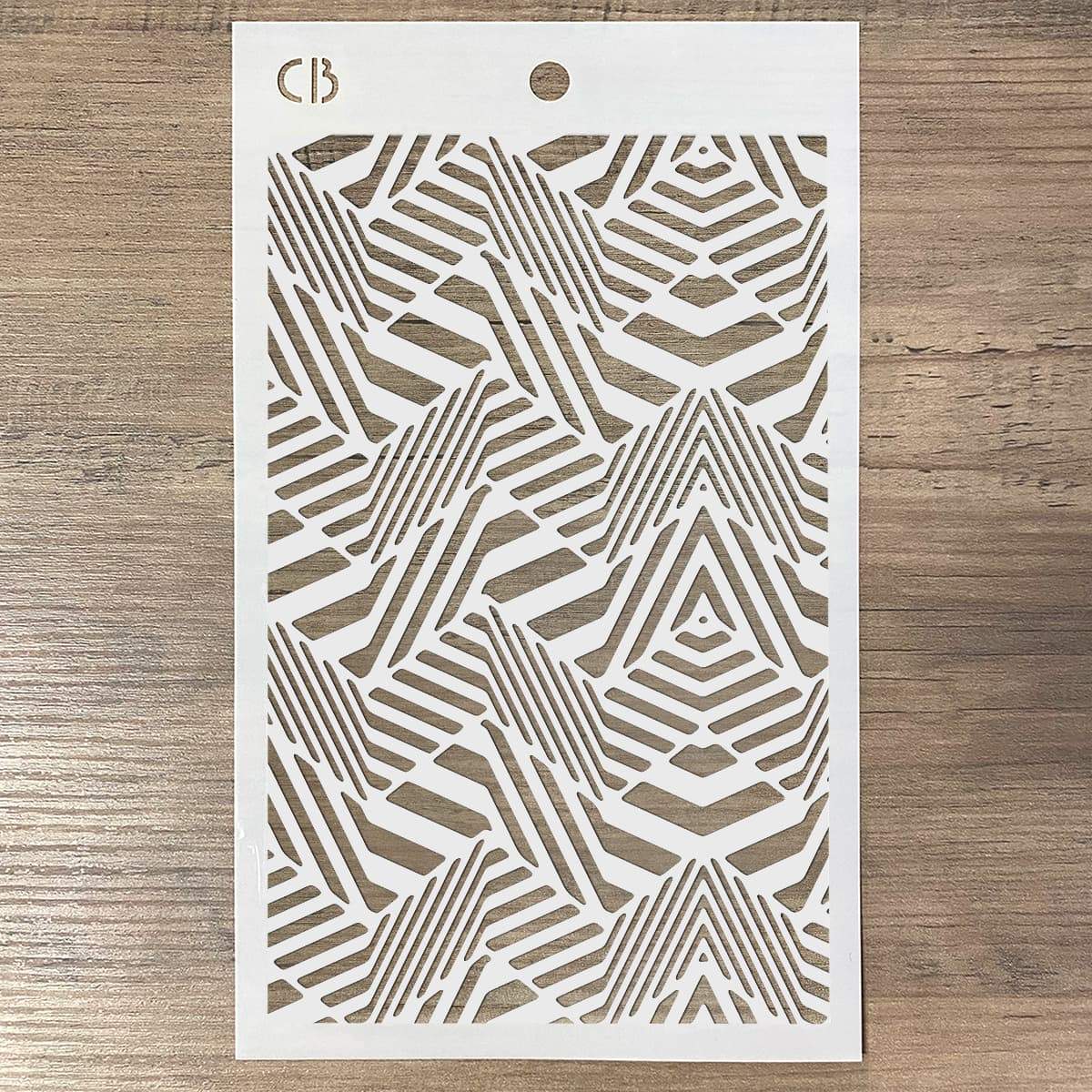 Ciao Bella Pochoir de texture 12,7x20,3cm Angles