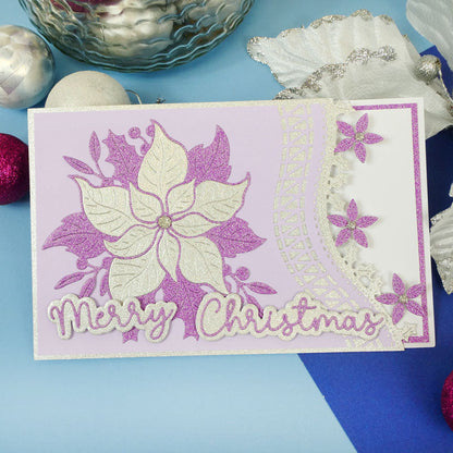Moonstone Dies - Poinsettia Border Strips