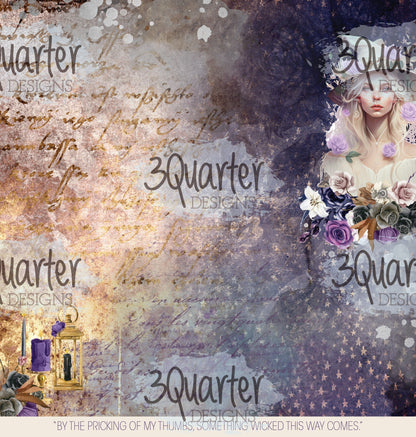 Lot de papiers 30x30 cm Collection Magic Potion