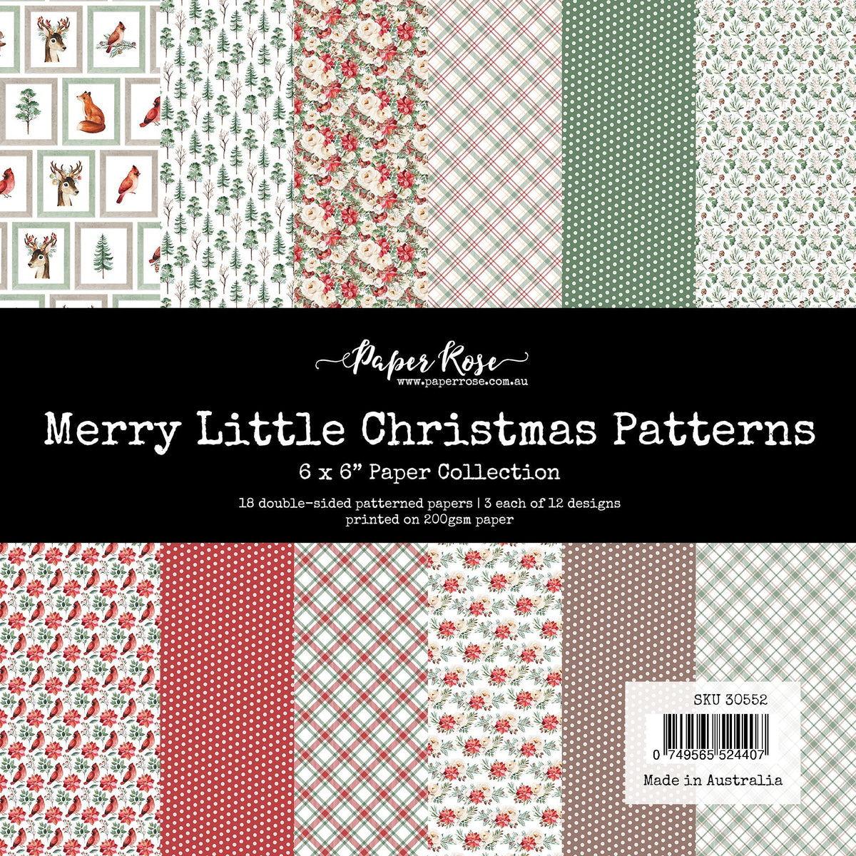 Collection de papiers Merry Little Christmas Patterns 6x6 30552