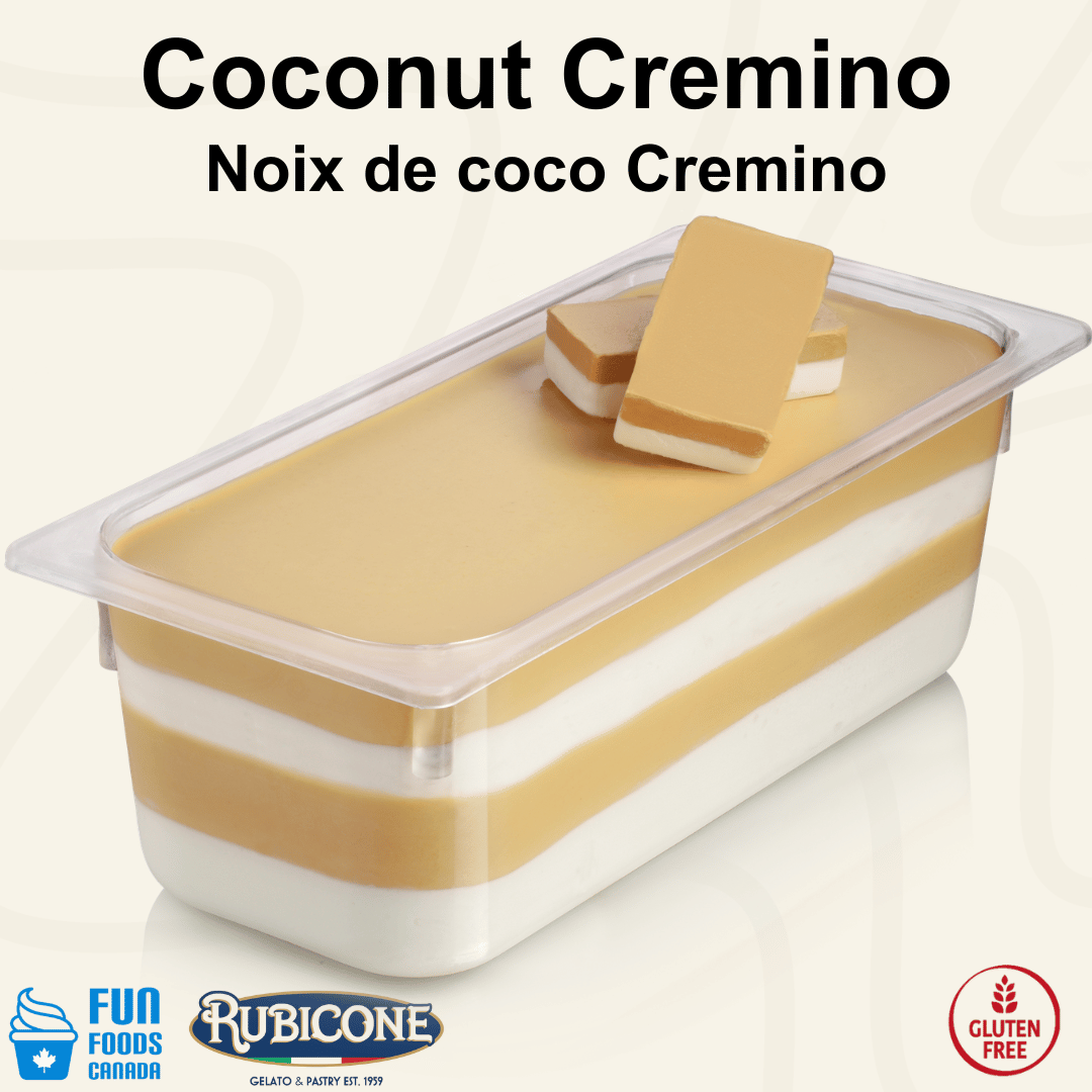 Coconut Spreadable Filling Cream - Cremino Coconut - 5 KG Bucket - Rubicone Canada - Ships Free Within Canada on Orders Above CAD $199