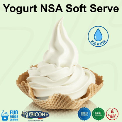 Mélange de yogourt glacé mou haut de gamme sans sucre ajouté - Caisse de 8 sacs de 1,5 kg - Rubicone Canada - Livraison gratuite au Canada pour les commandes de plus de 199 $ CA