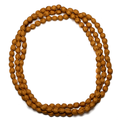 Extra Long Fabric Ball Necklace