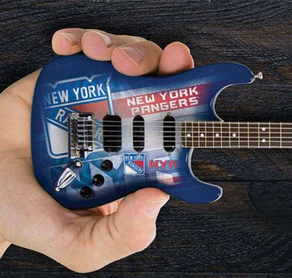 Mini-guitare de collection 10" des Rangers de New York