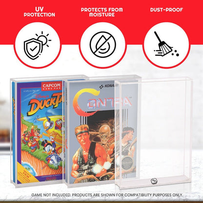 Acrylic Video Game Box Protector for Nintendo NES Game Box - Pack of 2