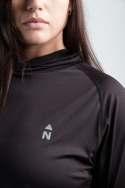 Sweat à capuche d'été rafraîchissant anti-UV UPF 50 pour femme
