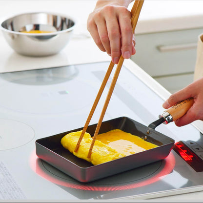 Yoshikawa Cook-Pal REN 18 x 13cm (Medium) Nitrided Carbon Steel Tamagoyaki Pan