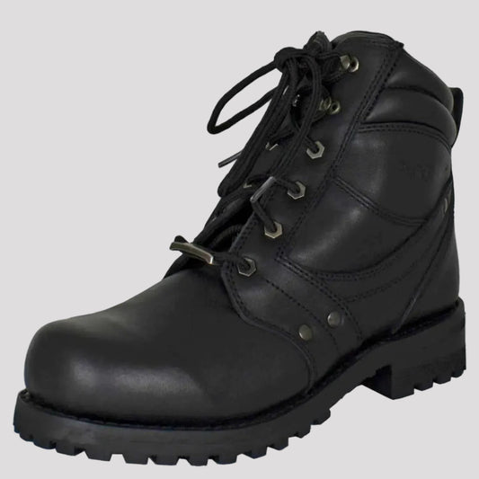 Open Road Men's 7" Lace-Up Motorcycle Boots