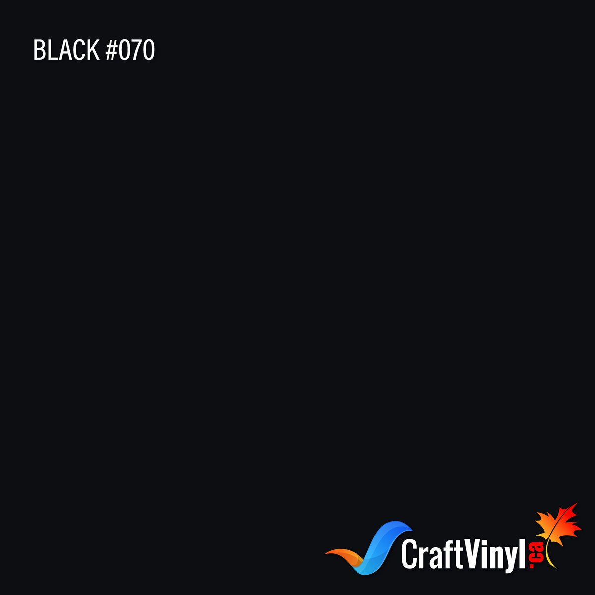 Oracal 651 Glossy Black Vinyl #070 12'' x 5ft