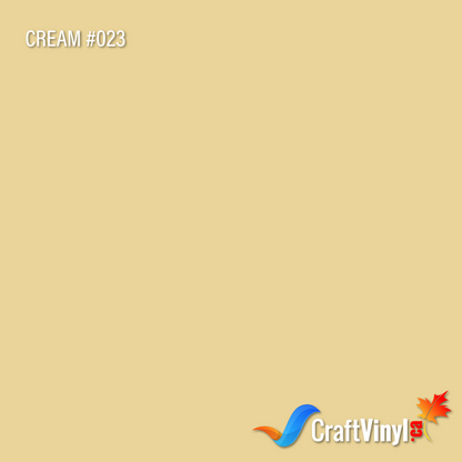 Oracal 651 Glossy Cream Vinyl  #023 sheets and rolls