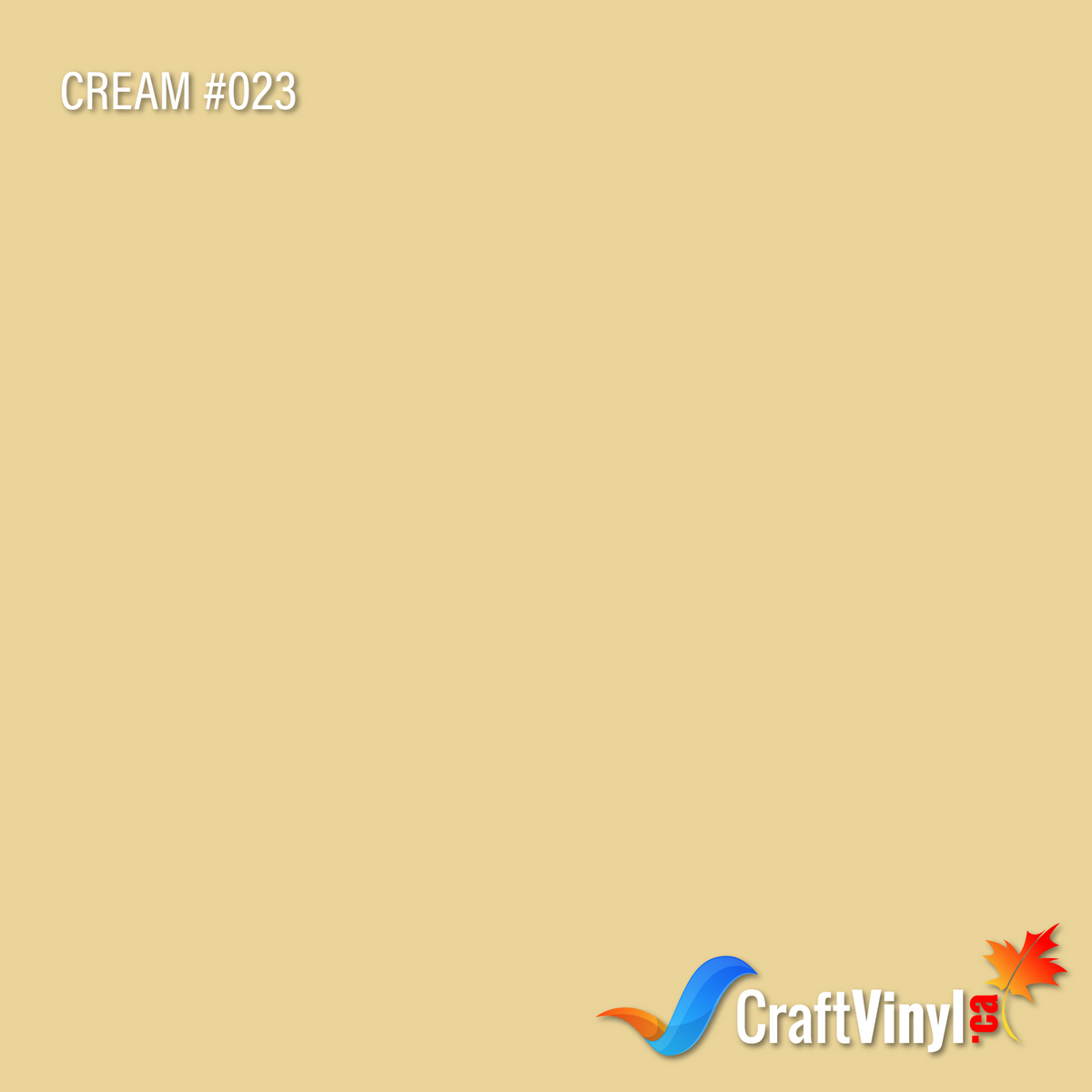 Oracal 651 Glossy Cream Vinyl #023 12''x5ft