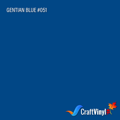 Oracal 651 Glossy Gentian Blue Vinyl #051 sheets and rolls