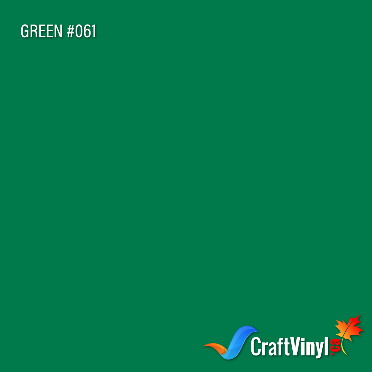 Oracal 651 Glossy Green Vinyl #061 12''x5ft
