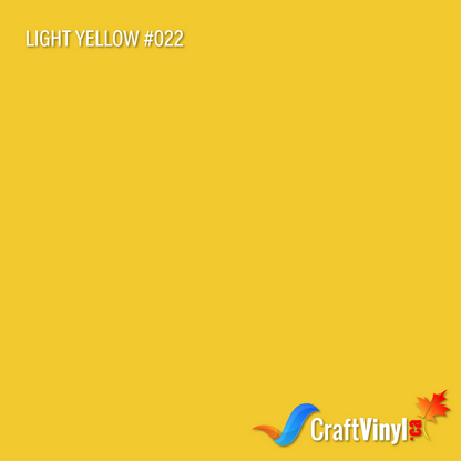 Oracal 651 Glossy Light Yellow #022sheets and rolls