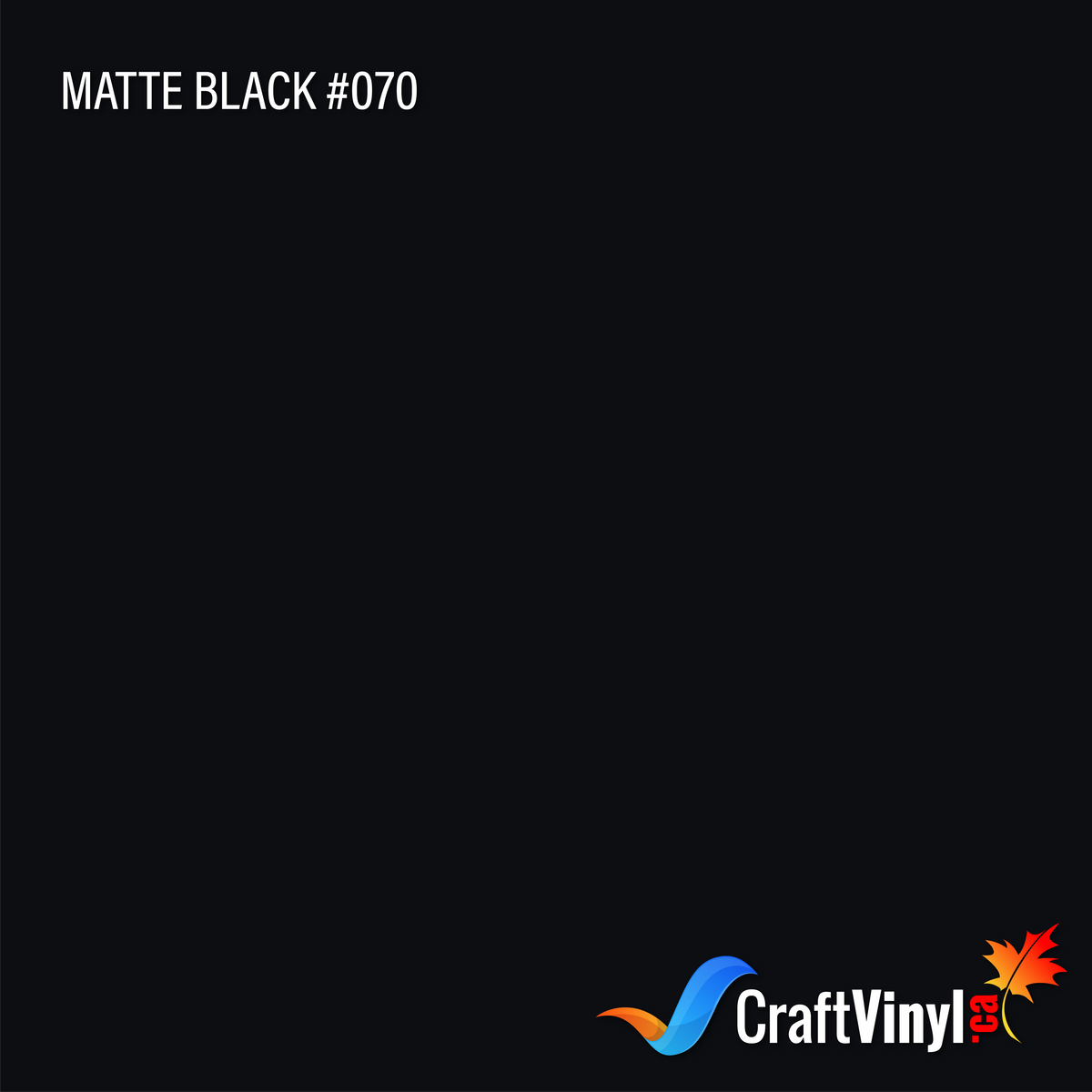 Oracal 651 Matte Black #070 12'' x 5ft