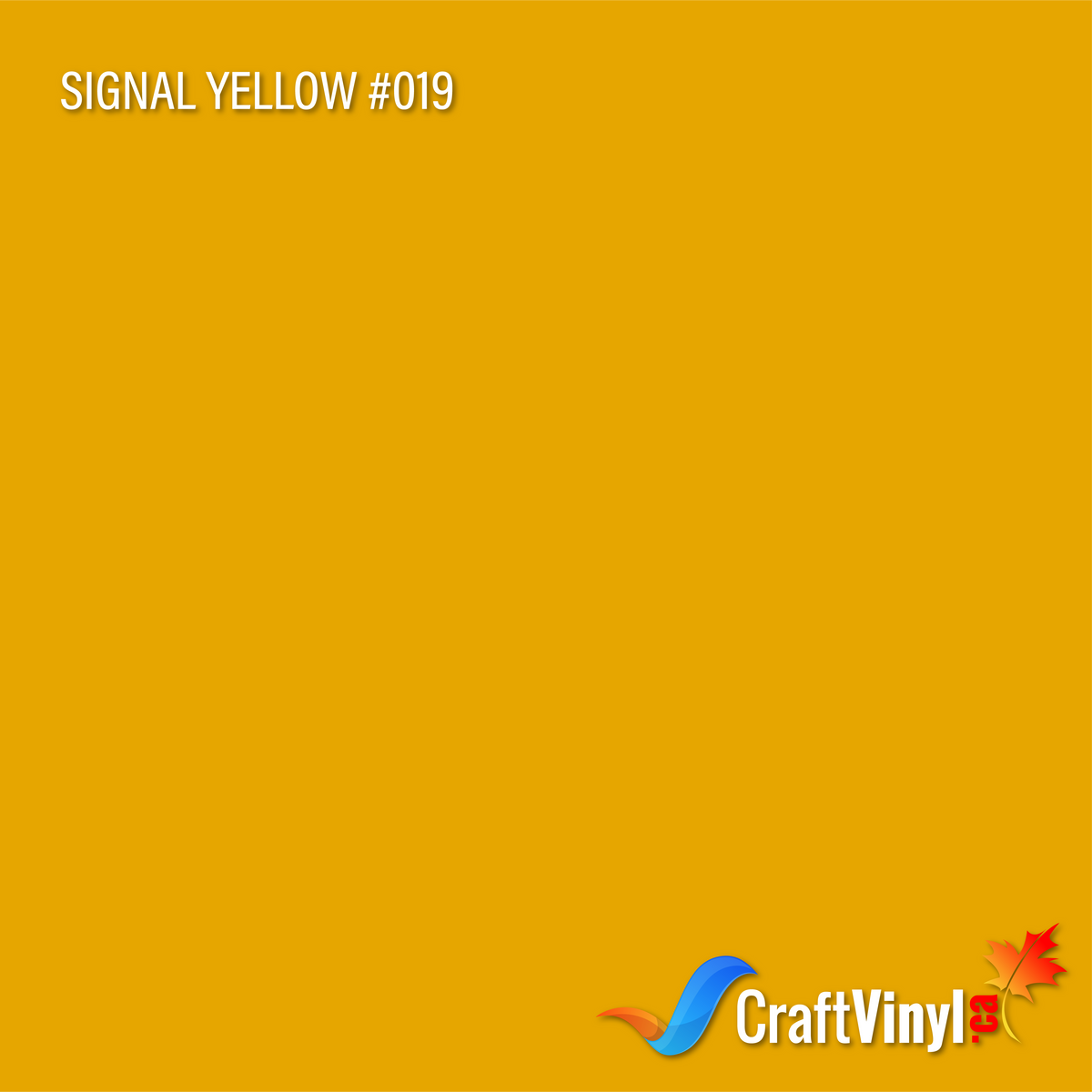 Oracal 651 Glossy Signal Yellow Vinyl #019 12'' x 5ft
