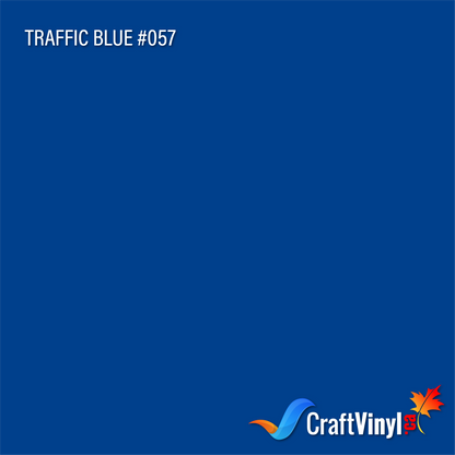 Oracal 651 Glossy Traffic Blue #057 sheets and rolls