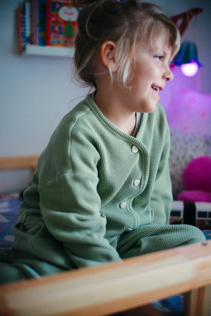 The Comfy Organic Cotton Cardigan - GREENSTONE
