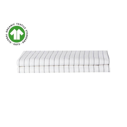 Lot de taies d'oreiller essentielles en percale de coton biologique