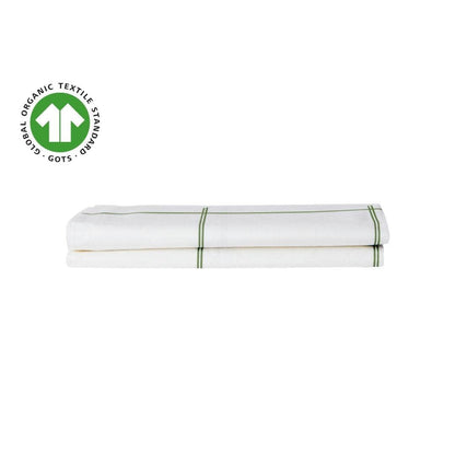 Lot de taies d'oreiller essentielles en percale de coton biologique