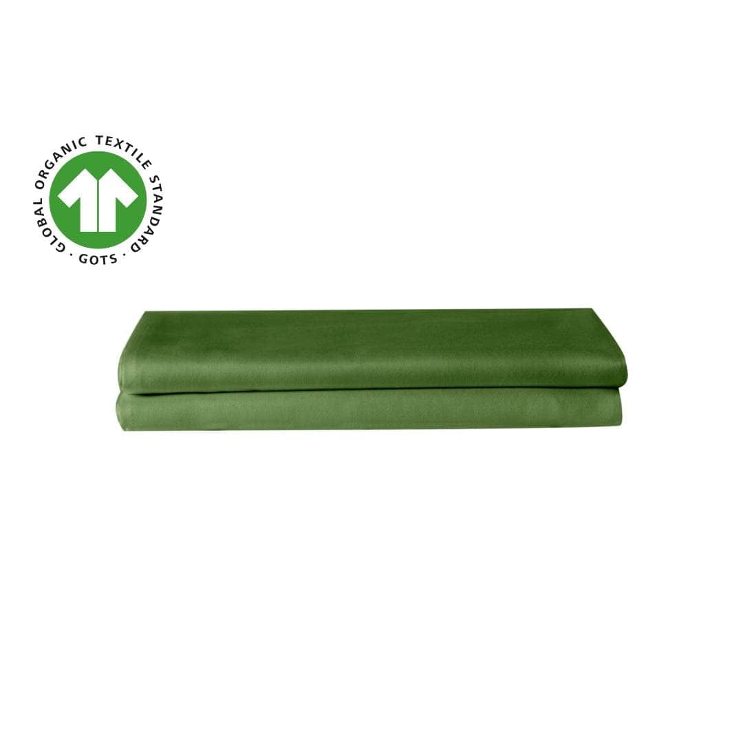 Lot de taies d'oreiller essentielles en percale de coton biologique