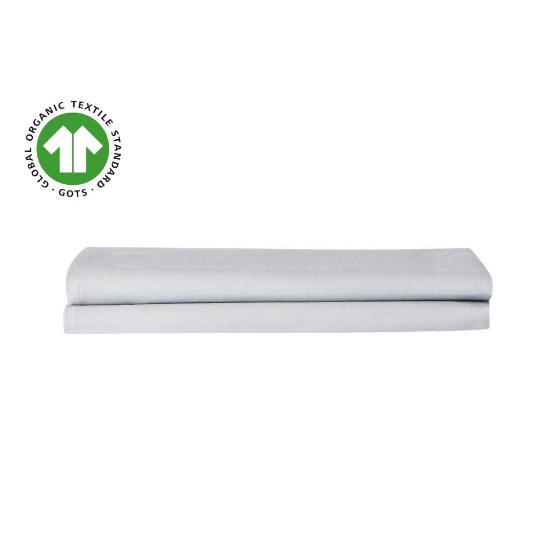 Lot de taies d'oreiller essentielles en percale de coton biologique