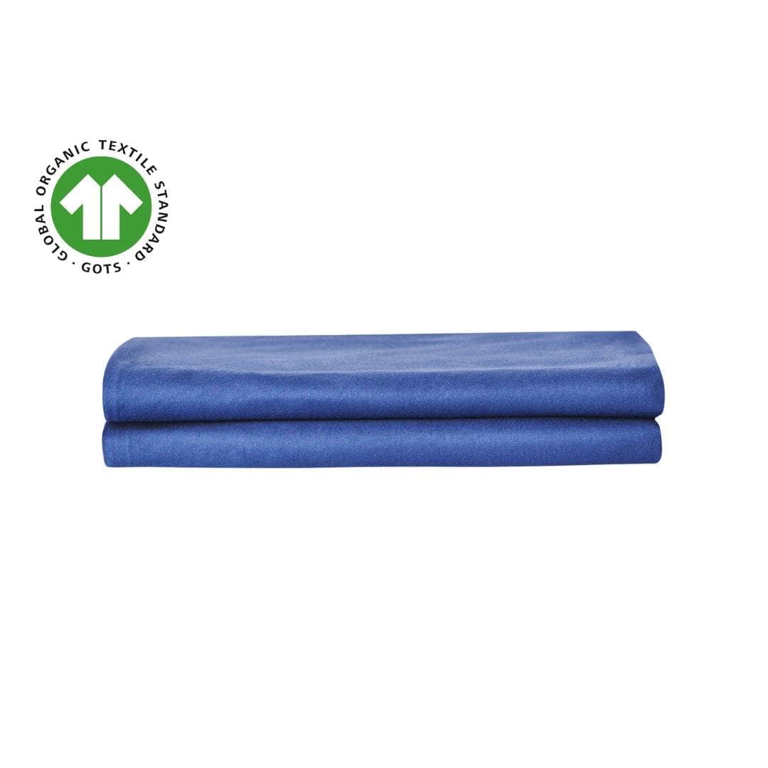Lot de taies d'oreiller essentielles en percale de coton biologique