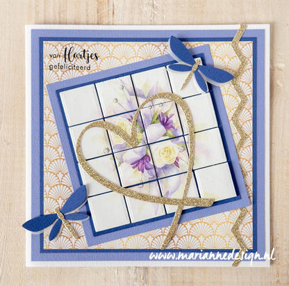 Marianne Design Feuille de découpage A4 - Mattie's Mooiste Bouquets Romantiques