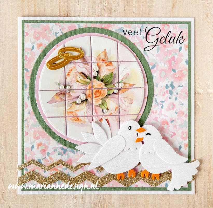 Marianne Design Feuille de découpage A4 - Mattie's Mooiste Bouquets Romantiques