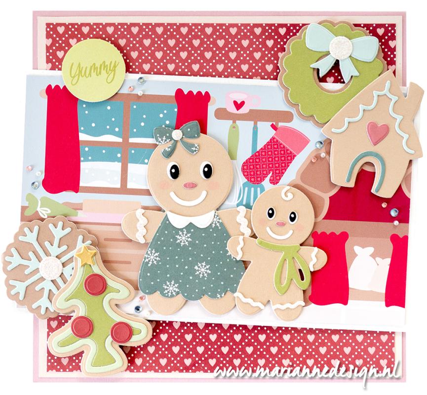 Bloc de papier A4 Marianne Design - Christmas Bakery by Marleen