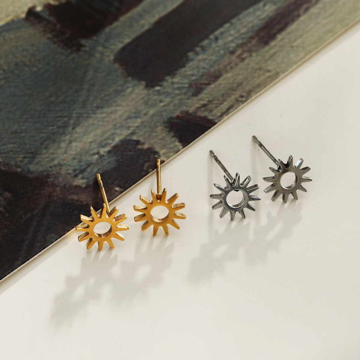 Style EDLA: 'Starry Night' Stud Earrings Silver