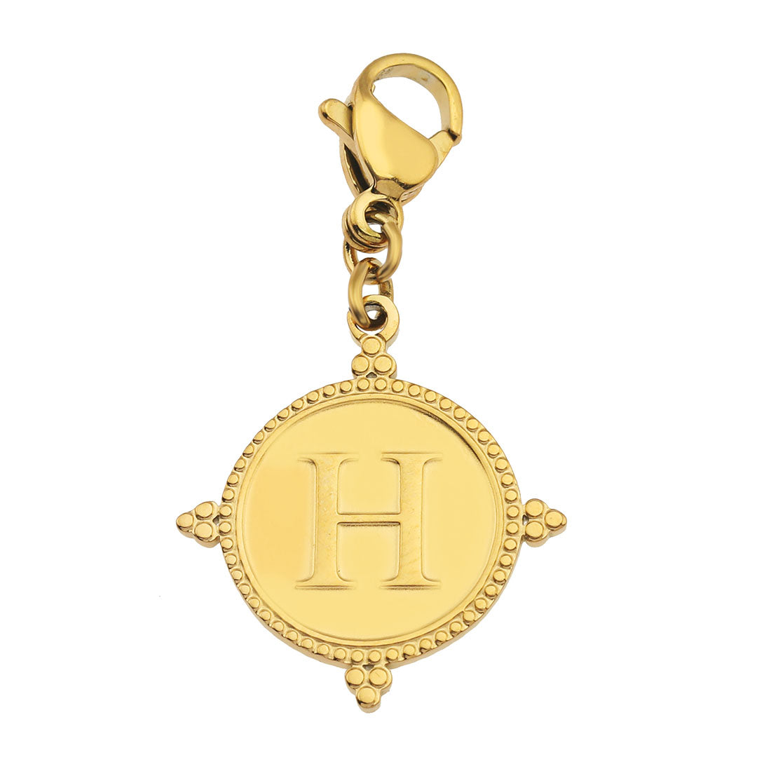 Gold Ornate Alphabet Letter Charms (A–Z) for Necklaces & Bracelets