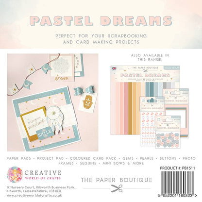 Bloc de papier The Paper Boutique Pastel Dreams 30,5 x 30,5 cm