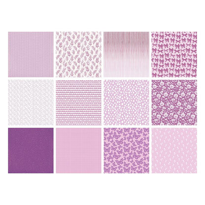 The Paper Boutique Everyday - Nuances de violet - Bloc 20 x 20 cm