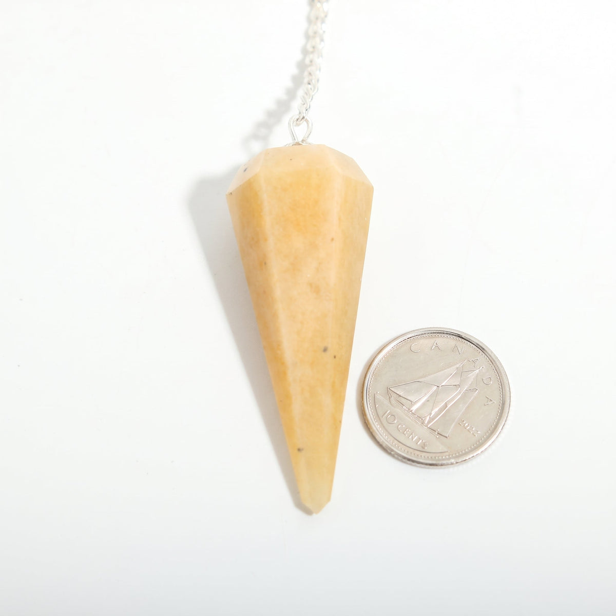 Golden Quartz Pendulum 6 Facet & Bead - 3 Pack