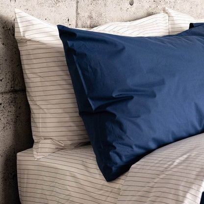 Lot de taies d'oreiller essentielles en percale de coton biologique
