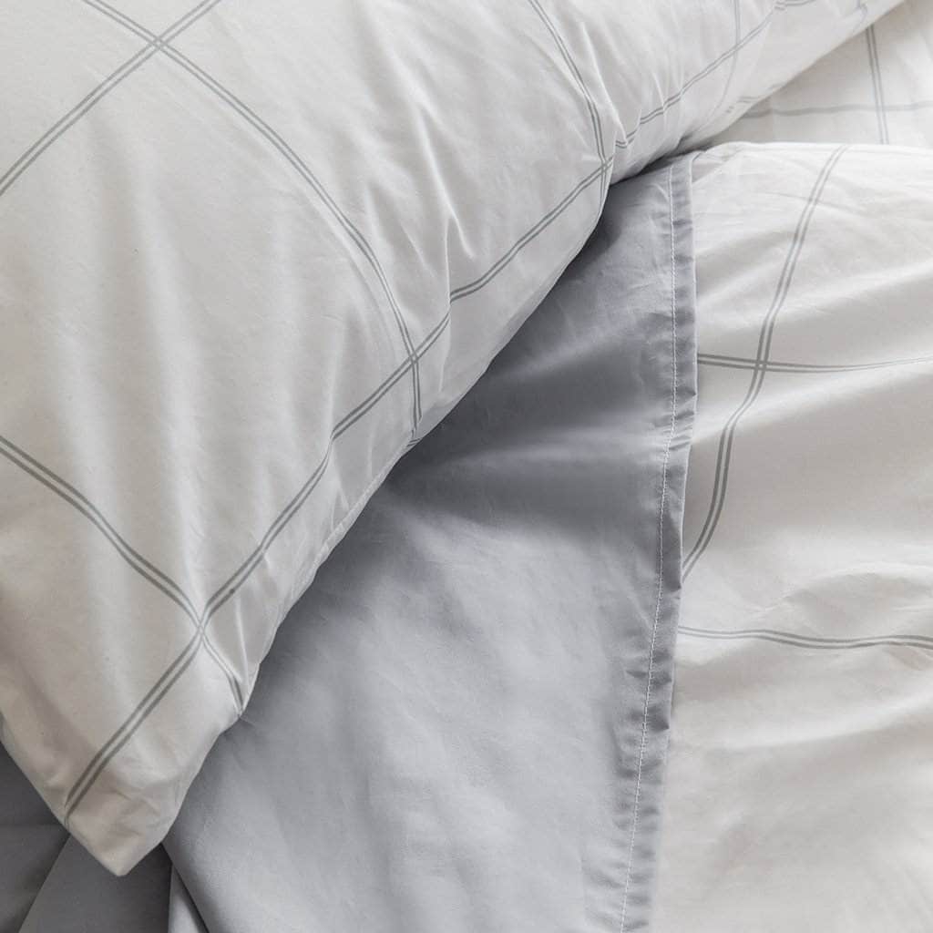 Lot de taies d'oreiller essentielles en percale de coton biologique