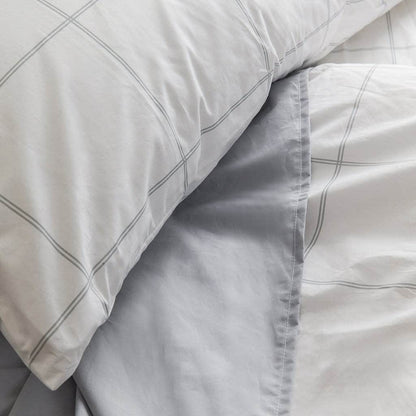 Lot de taies d'oreiller essentielles en percale de coton biologique