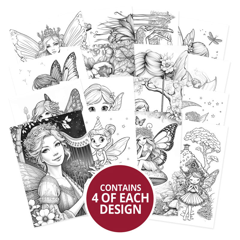 Carnets de coloriage de poche - Magie des fées
